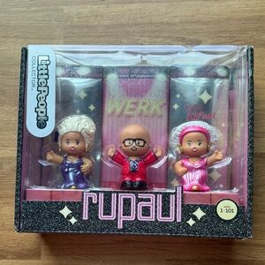 RuPaul LittlePeople Collector Figure Set - Pink & Purple